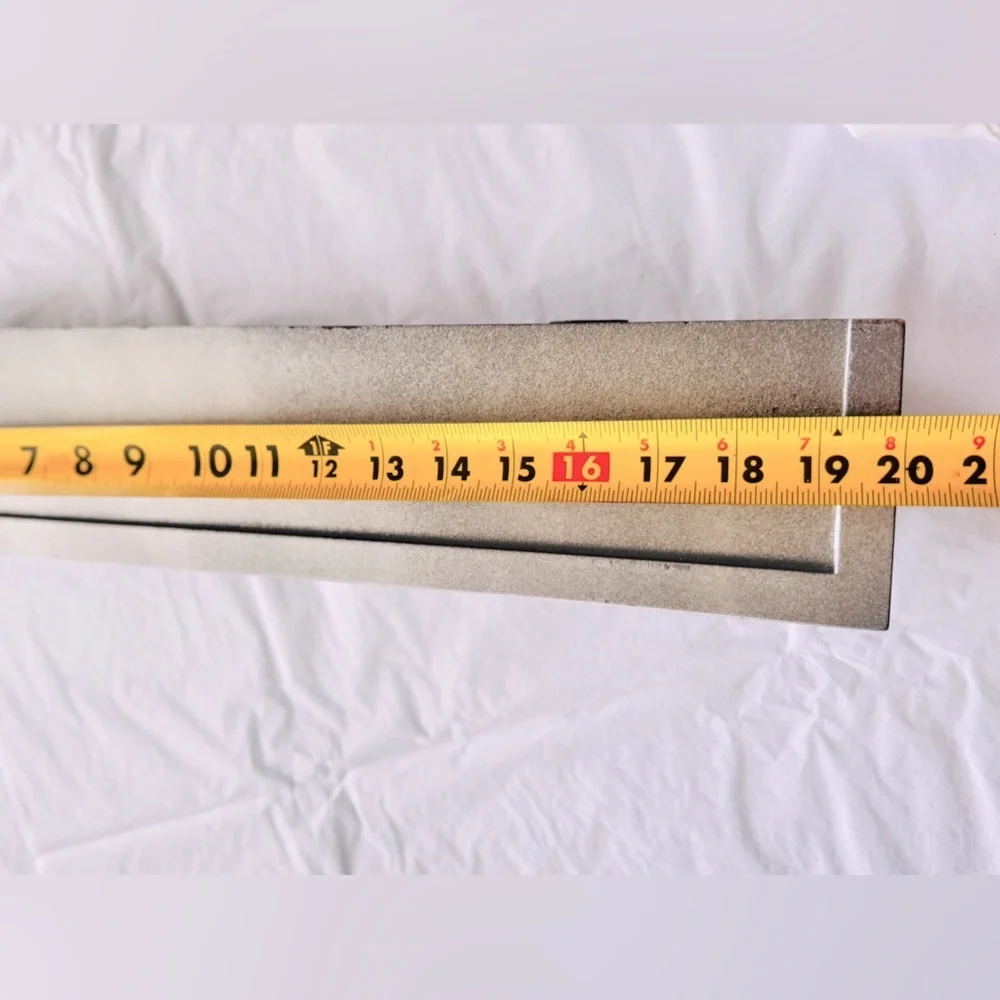 Vintage 20” Minimalist Wooden Silver Display Shelf Sleek Design Floating Effect